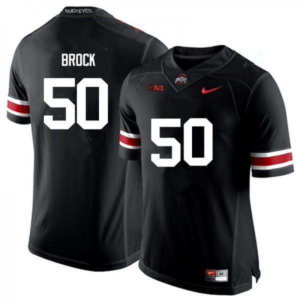 Ohio State Buckeyes #50 Nathan Brock Men NCAA Jersey Black